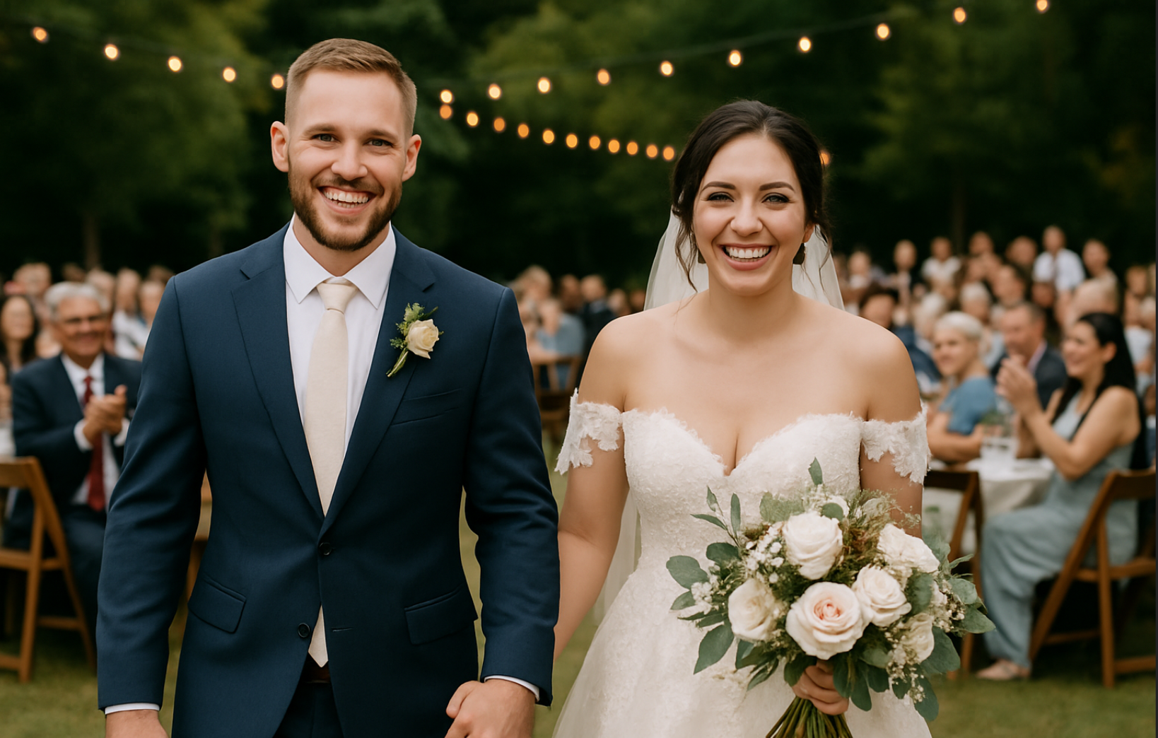Wedding couple portrait